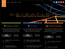 Tablet Screenshot of dezation.com